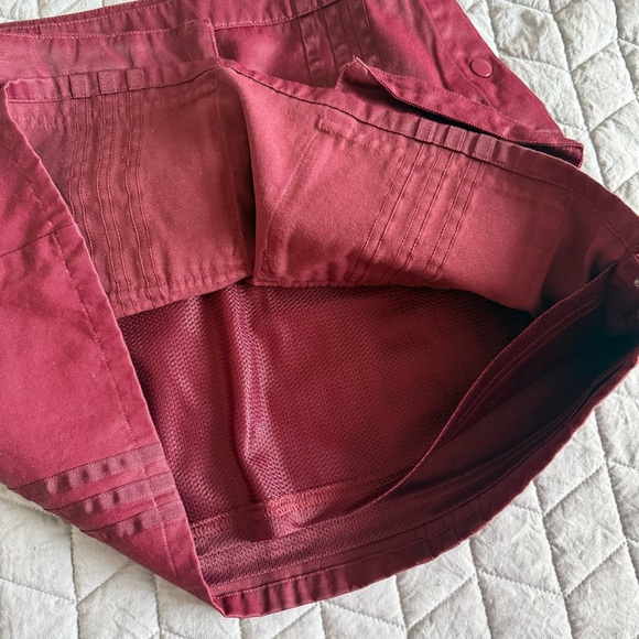 IVY PARK adidas Maroon cargo mini Skirt w/snap Button down closure street wear - Picture 10 of 16
